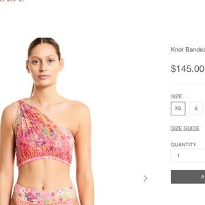 Beth Richards x Roopa Pemmaraju Bandeau swim top